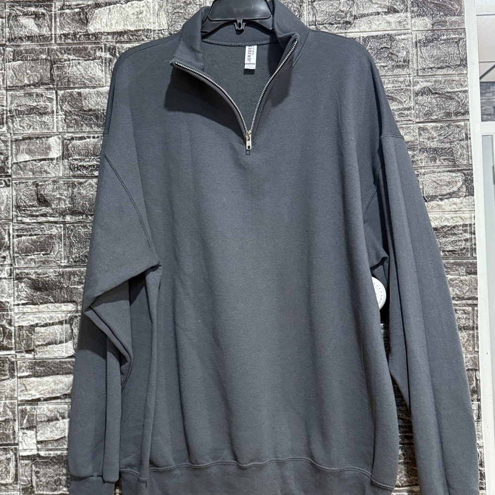 Jerzees Nublend Dark Gray Pullover - image 1